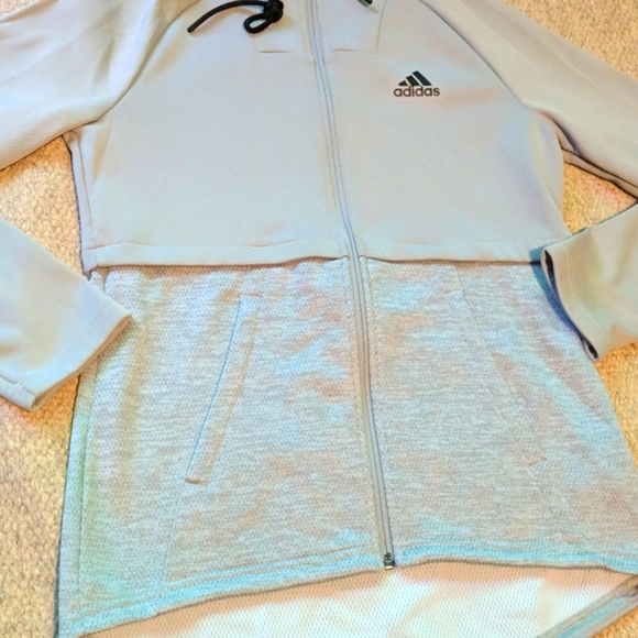 Women's Adidas Climawarm  full zip sweatshirt hoodie - Picture 3 of 6